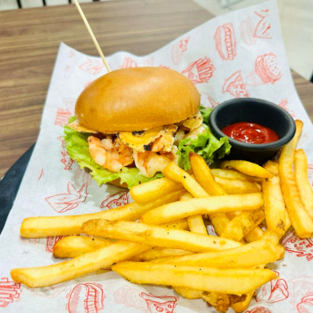 AQUAMAN (hamburguesa de camarones)