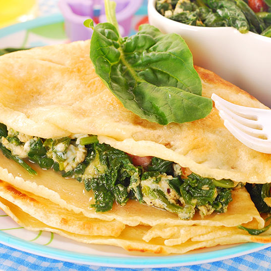 Crepe de Espinaca & Pollo