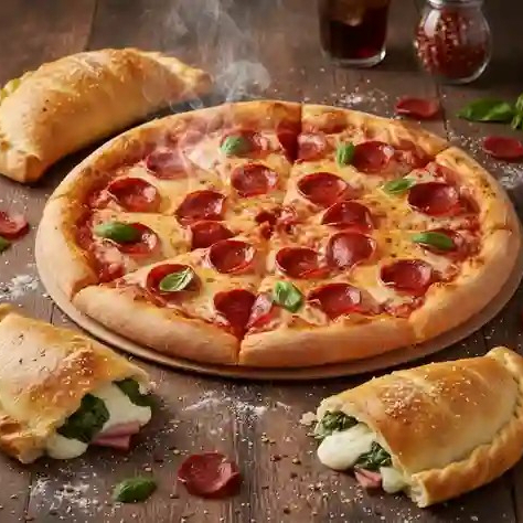 3 calzone ind/1 pizza orilla rellena