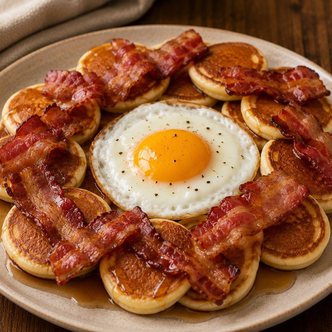 Mini Bacon Cakes