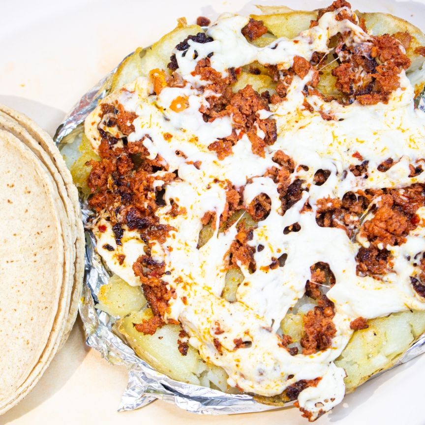 Papa de chorizo