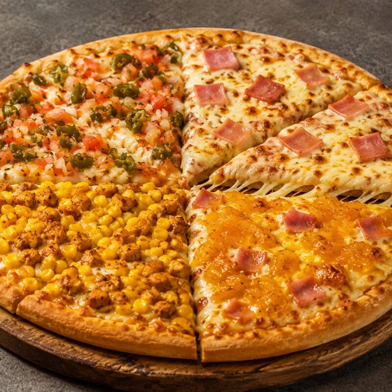 Pizza 4 Estaciones Pizzero