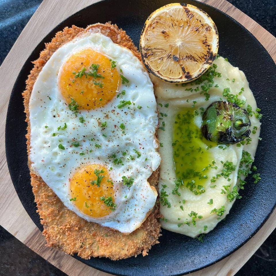 MILANESA NAPOLITANA CON PURE
