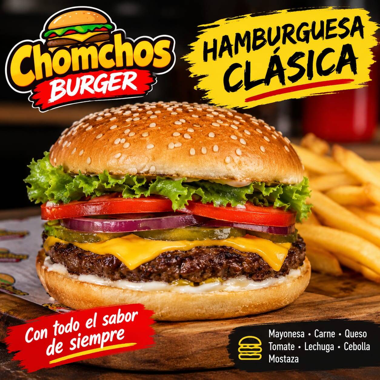 Hamburguesa Clásica