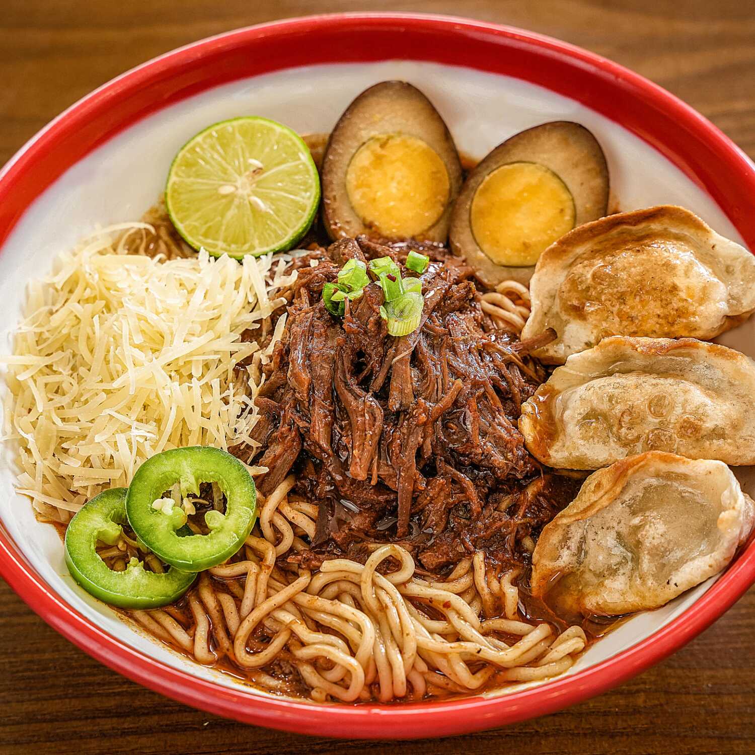 Birriamen con Queso