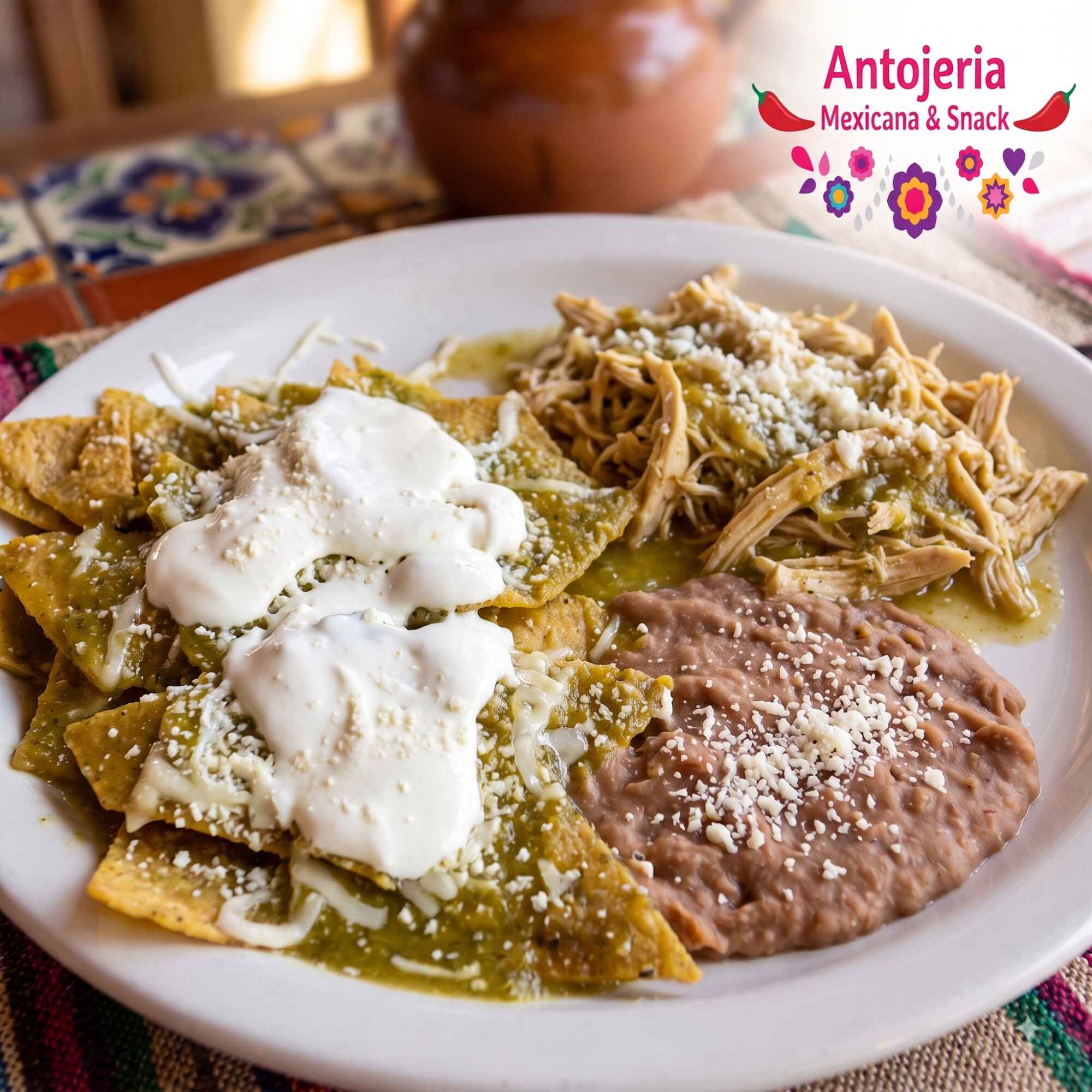 Chilaquiles Verdes con Pollo