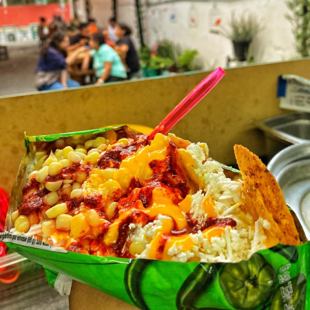 Tostitos Verdes con Elote