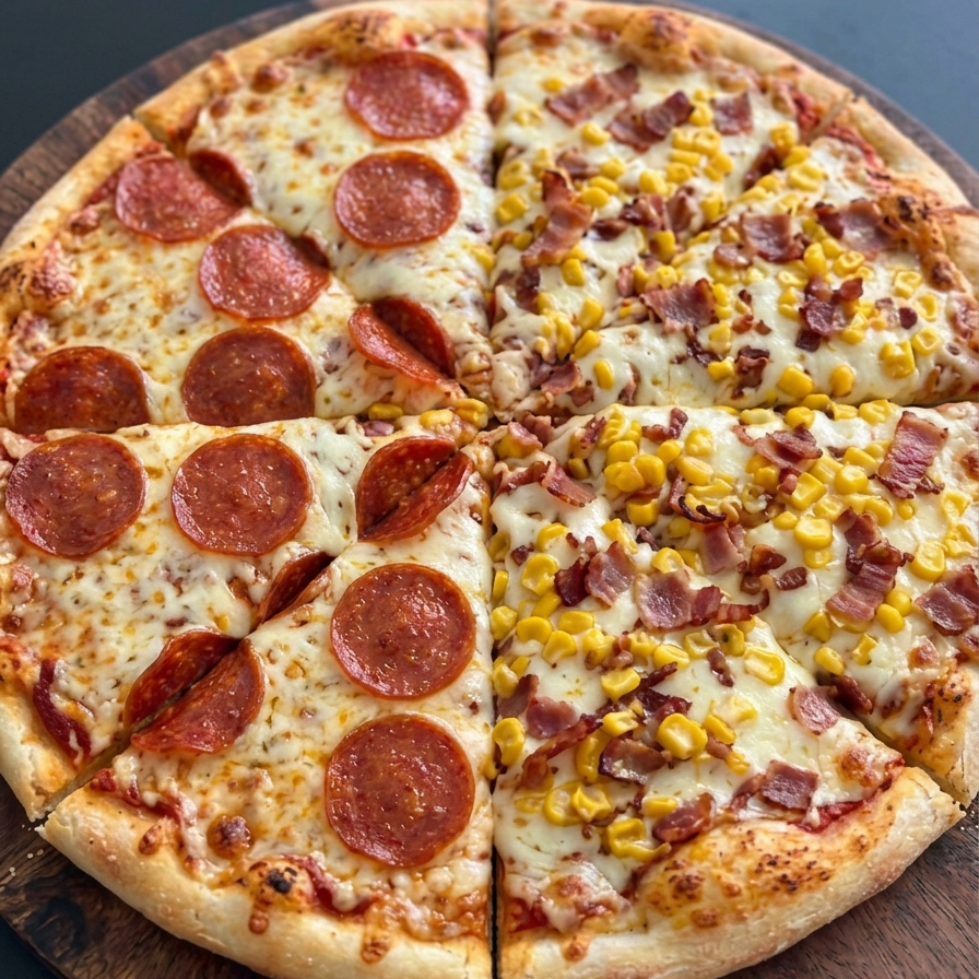 Grande Tocineta Maíz- Pepperoni 8 Porciones