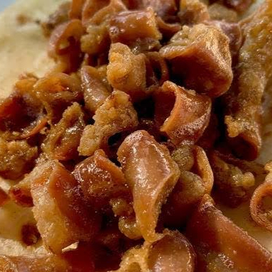 Taco de Tripa de Res de Aro