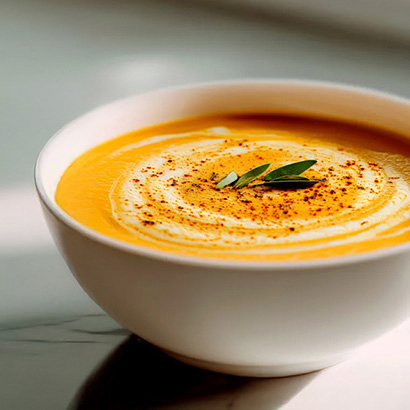 Leve, saudável e cheia de sabor! Nosso Creme de Abóbora Light é a escolha perfeita para quem busca uma refeição nutritiva, quentinha e funcional. Feita com ingredientes naturais e sem conservantes, ela entrega o equilíbrio ideal entre leveza e aconchego — e fica pronta em apenas 10 minutos. Termogênica e saudável Cremosa e saborosa na medida certa Sem conservantes artificiais Pronta em 10 minutos – praticidade no Dia a Dia Fonte natural de fibras e vitaminas Ideal para aquecer seu Dia com saúde e muito sabor! Atenção: produto congelado, pronto para consumo. Descongele no micro-ondas em apenas 10 minutos e está pronto. Gostoso, prático e sem conservantes!