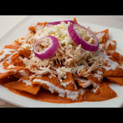 Chilaquiles Rojos Pollo