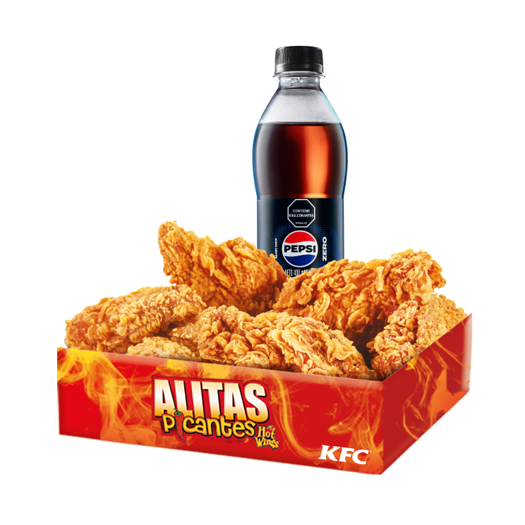 6 Alitas Picantes Gaseosa