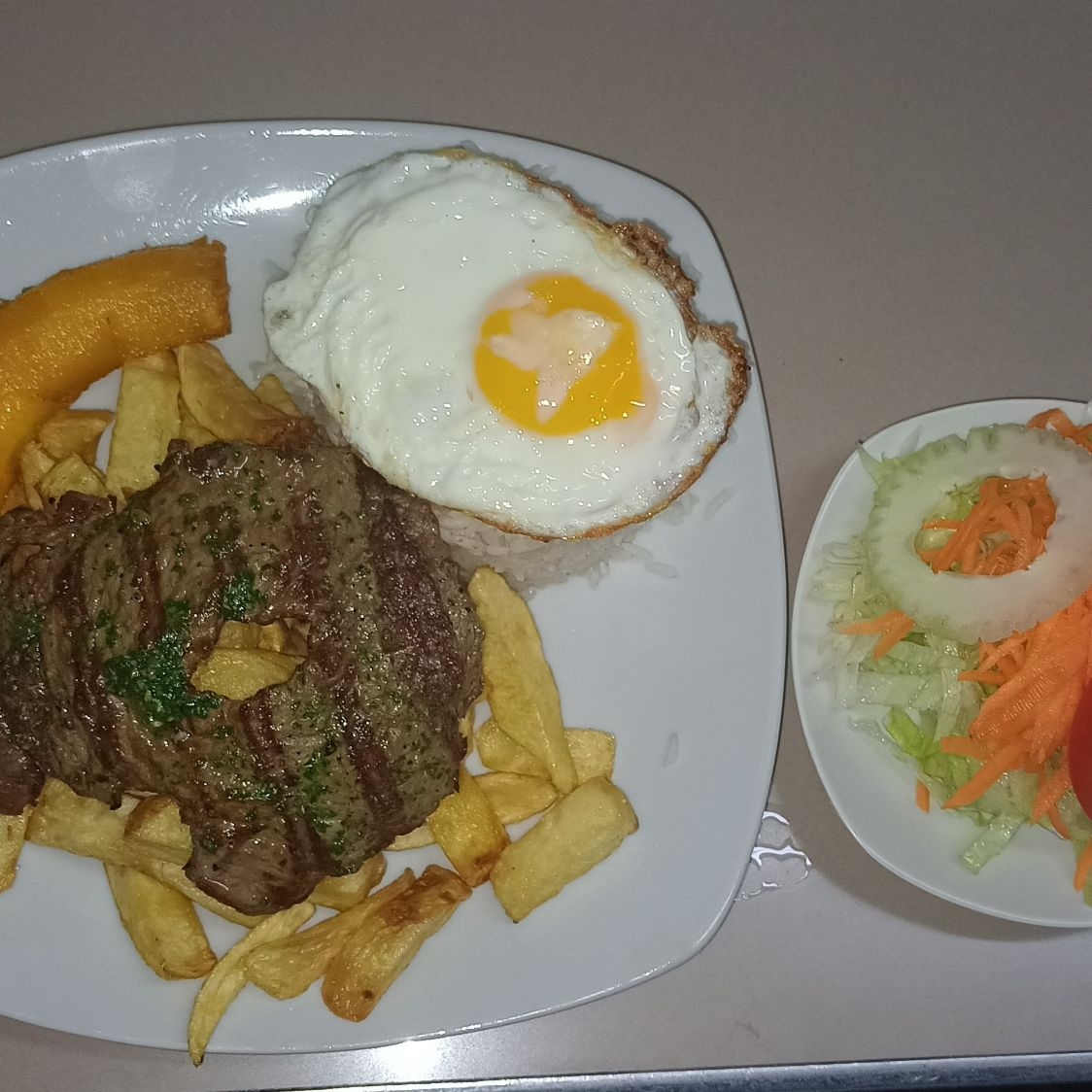 Bistec a lo Pobre