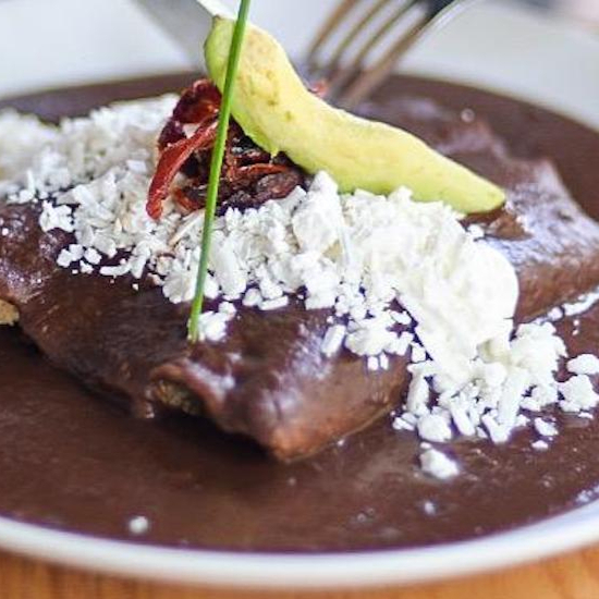 Enfrijoladas al Chipotle