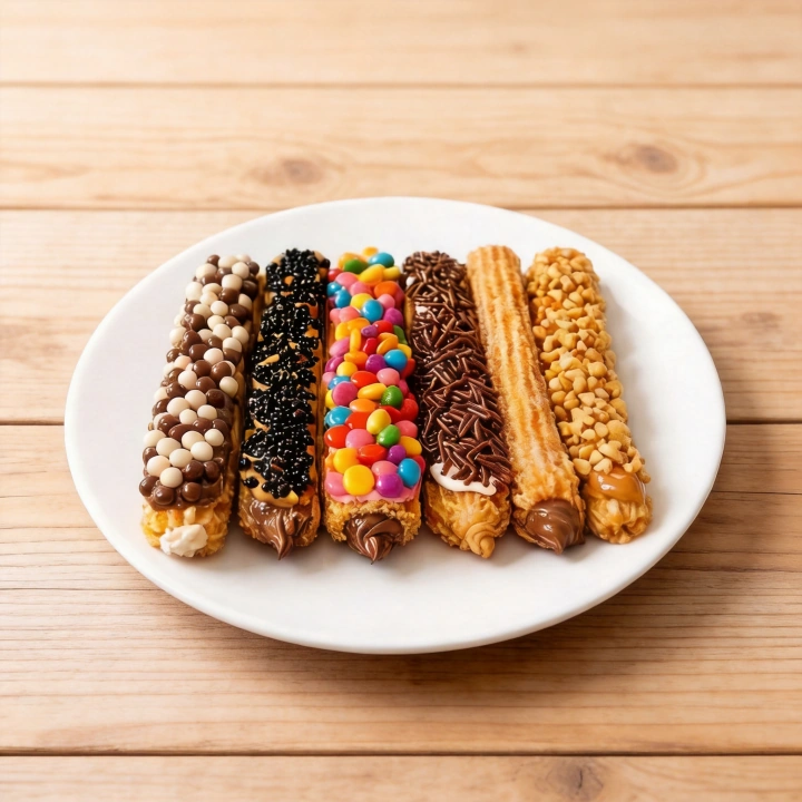 Inclui 6 unidades de churros gourmet