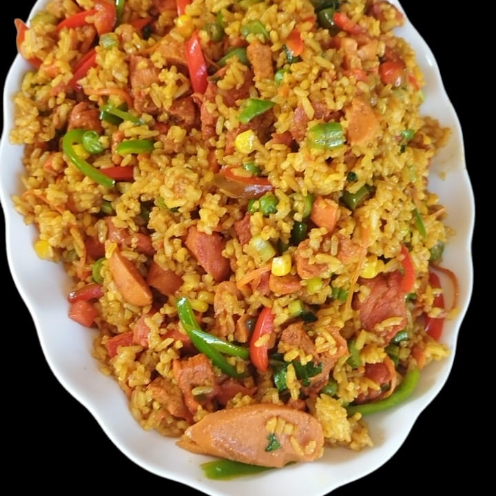 Wok ARROZ CUATRO CARNES (para 4 Personas)