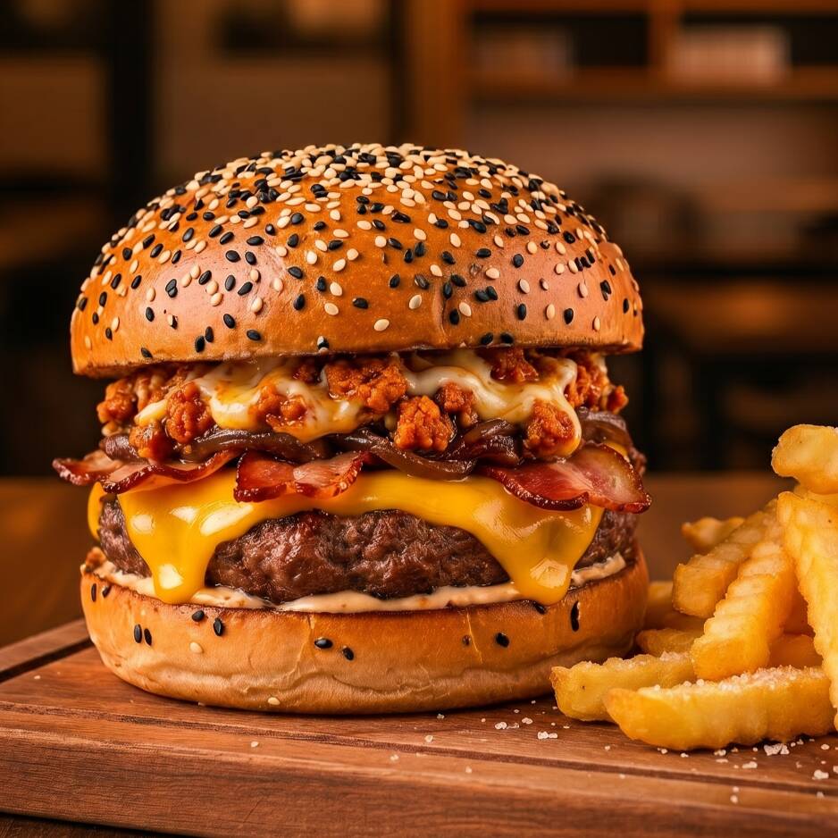 Hamburguesa Choriburguer+papas