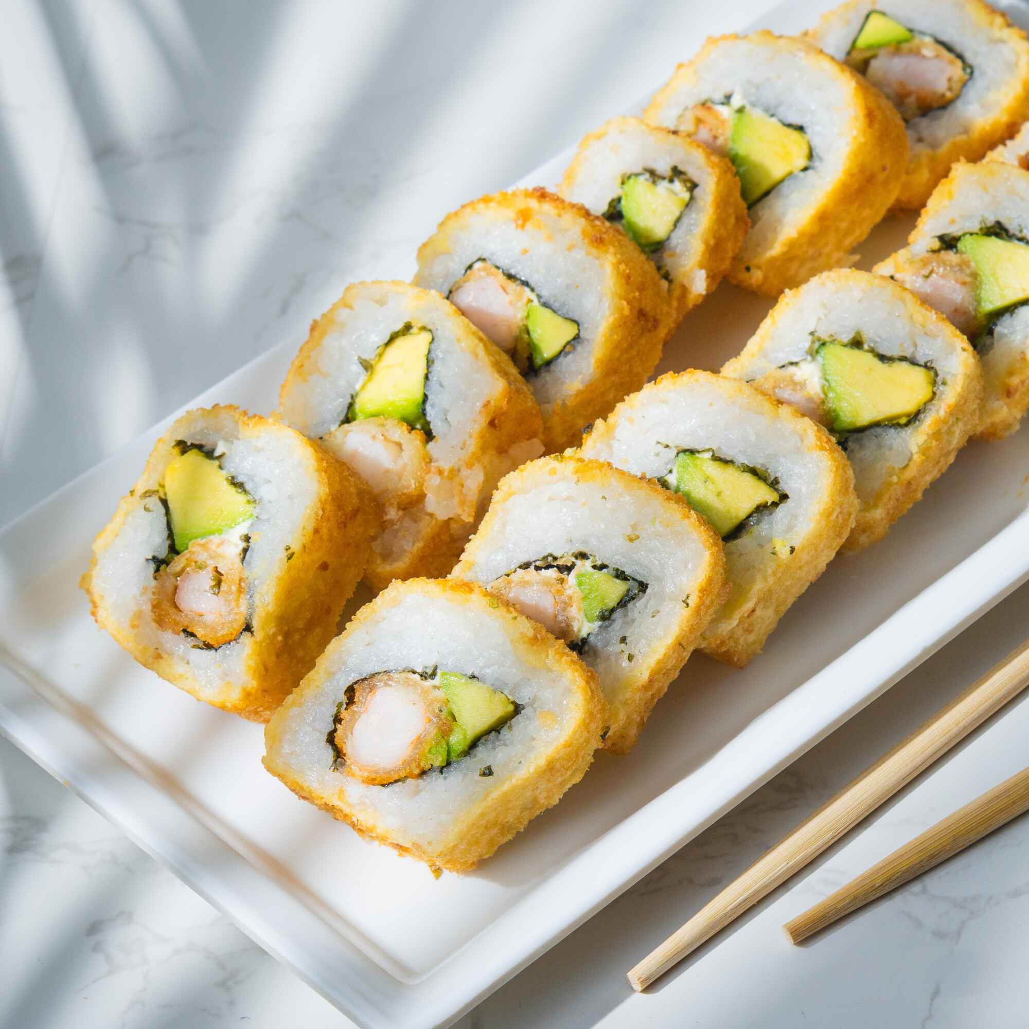 12 Bocados Camarón Tempura Sushi