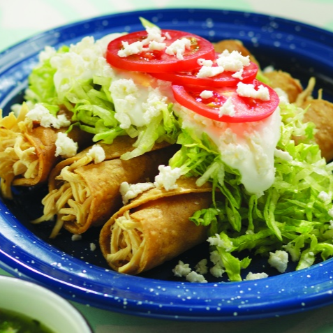 Tacos Dorados de Pollo