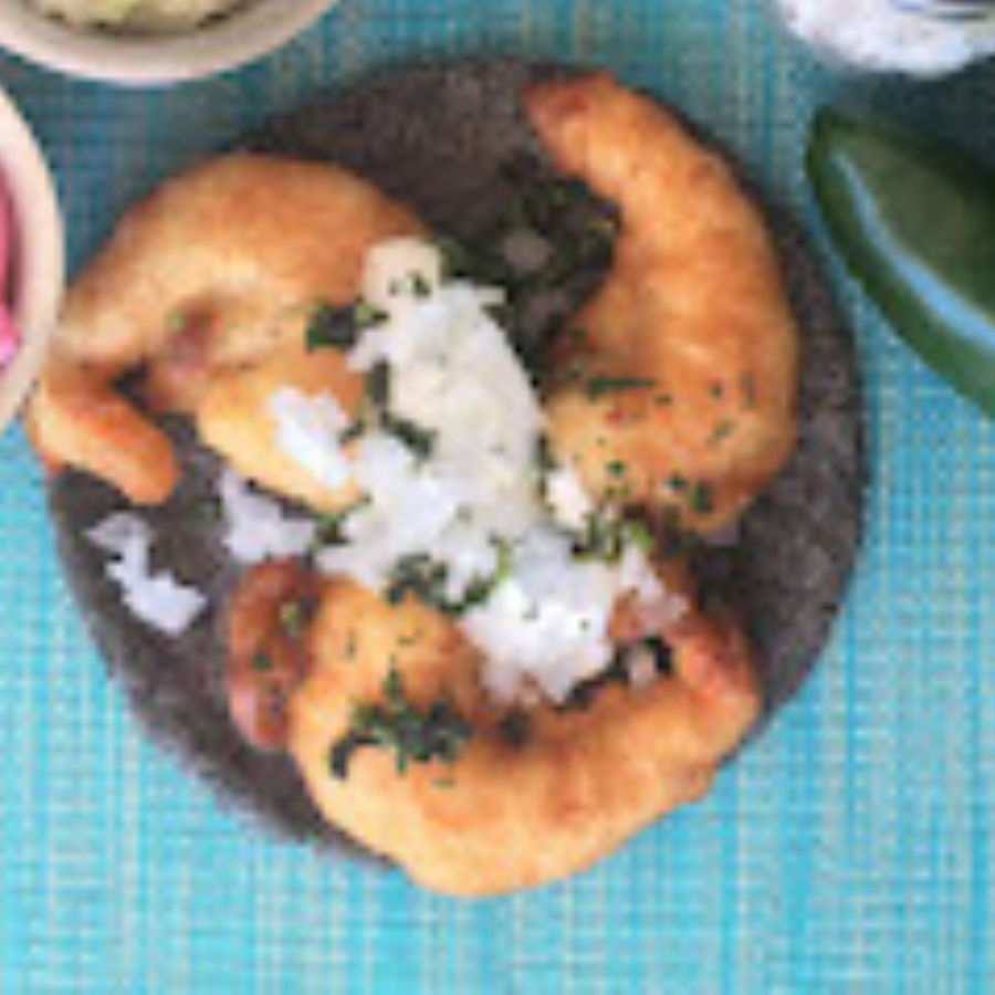 ORDEN DE 3 TACOS DE CAMARON CAPEADO
