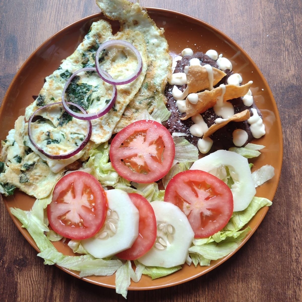 Omelet de Espinaca Sin Yema