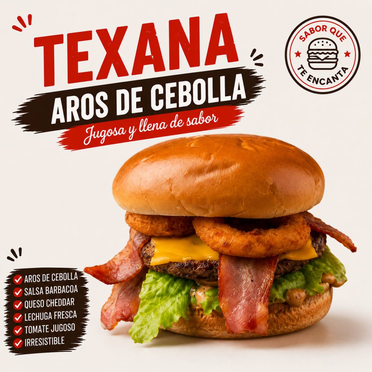 Texana Burger + Papas
