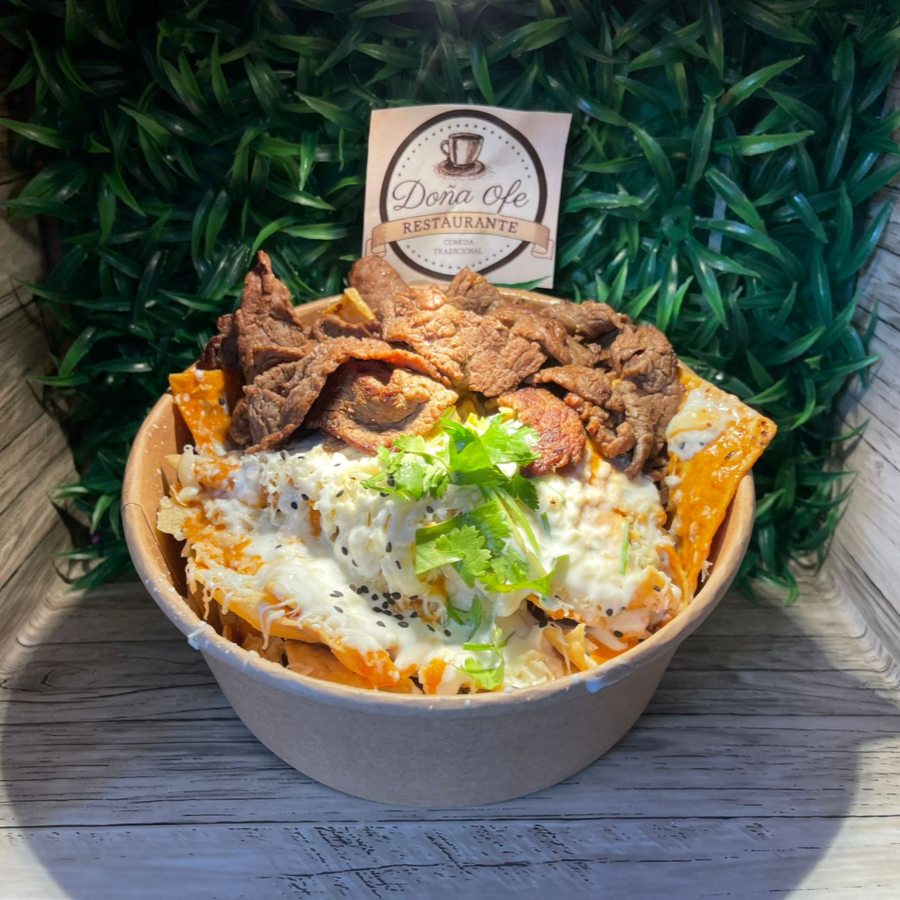Chilaquiles Chipotle y Res
