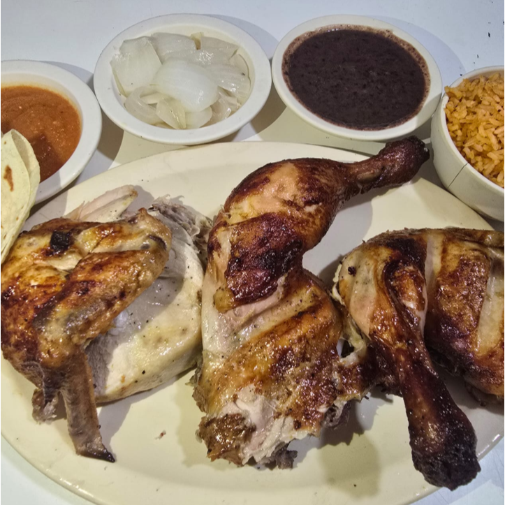 ¾ de Pollo Asado al carbon