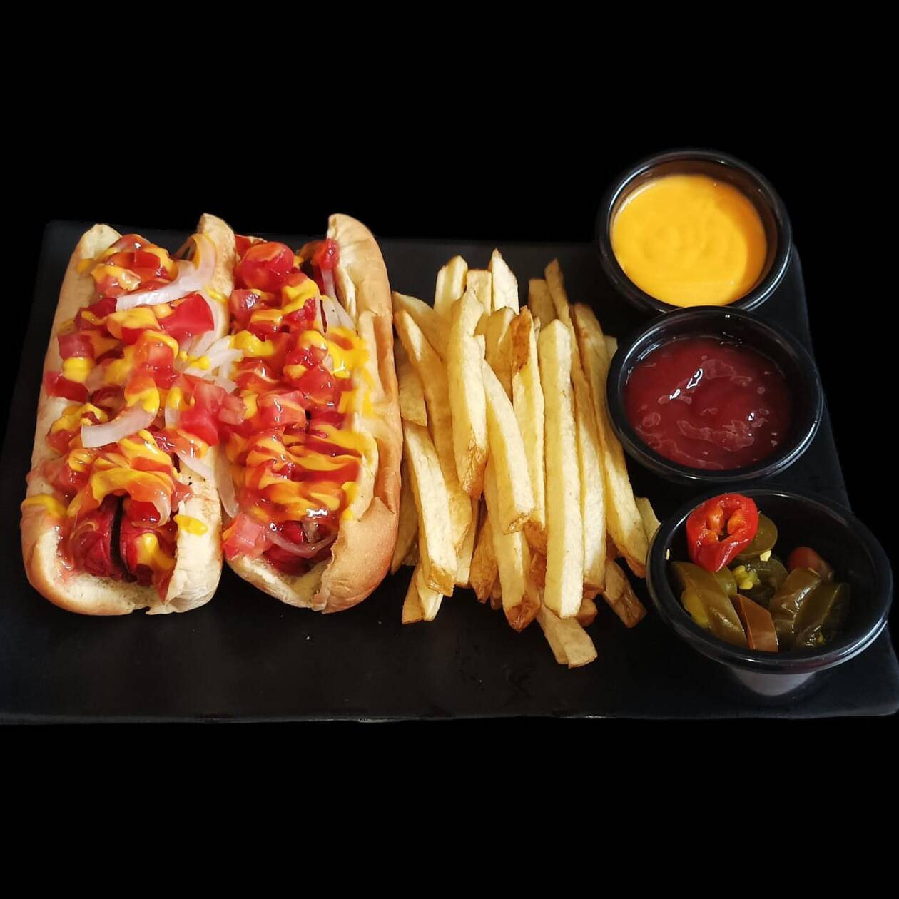 Hot Dog con Salchicha Para Asar y Americano