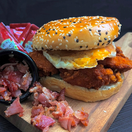 Chiken Burger con Tocino