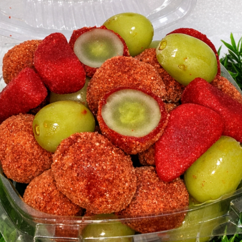 Uvas forradas con chile