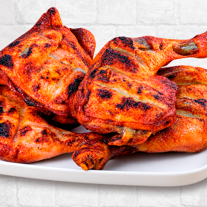 4 Pierna Muslo Rostizadas, (8 Piezas de Pollo)