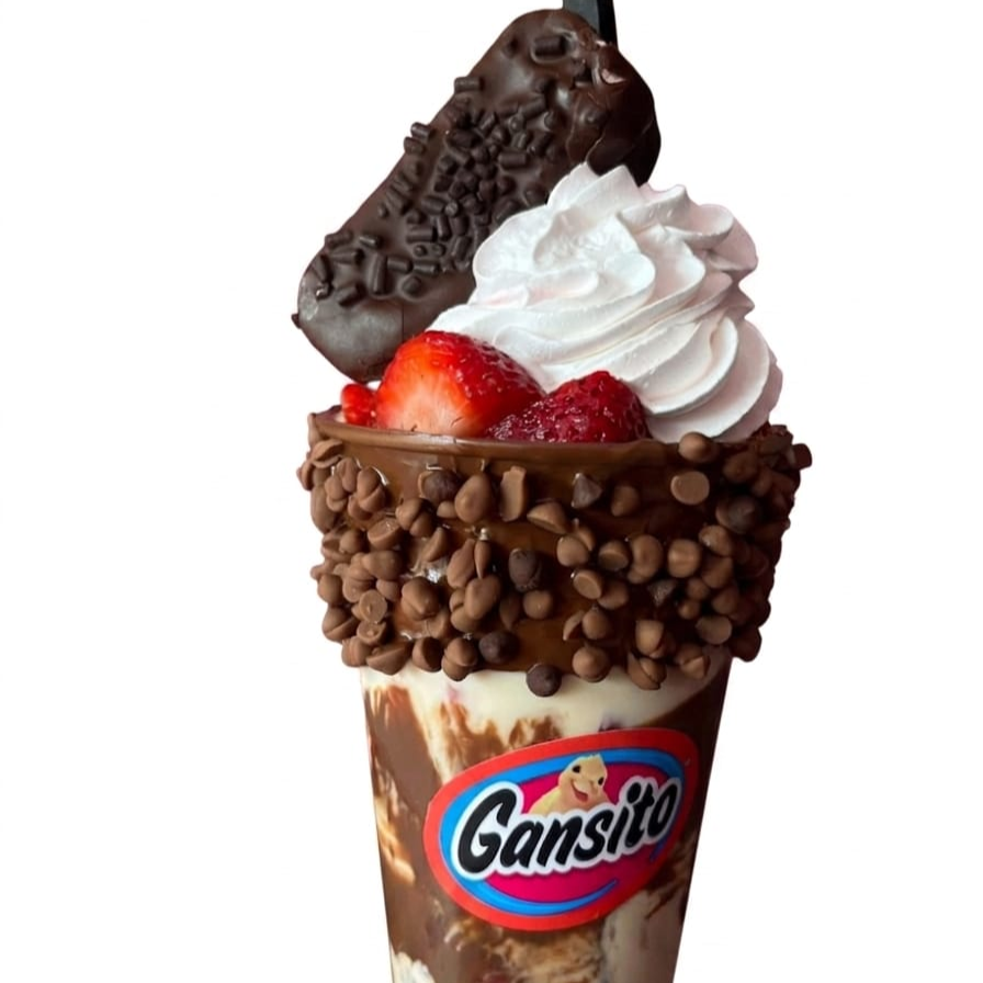 Fresas con crema Gansito
