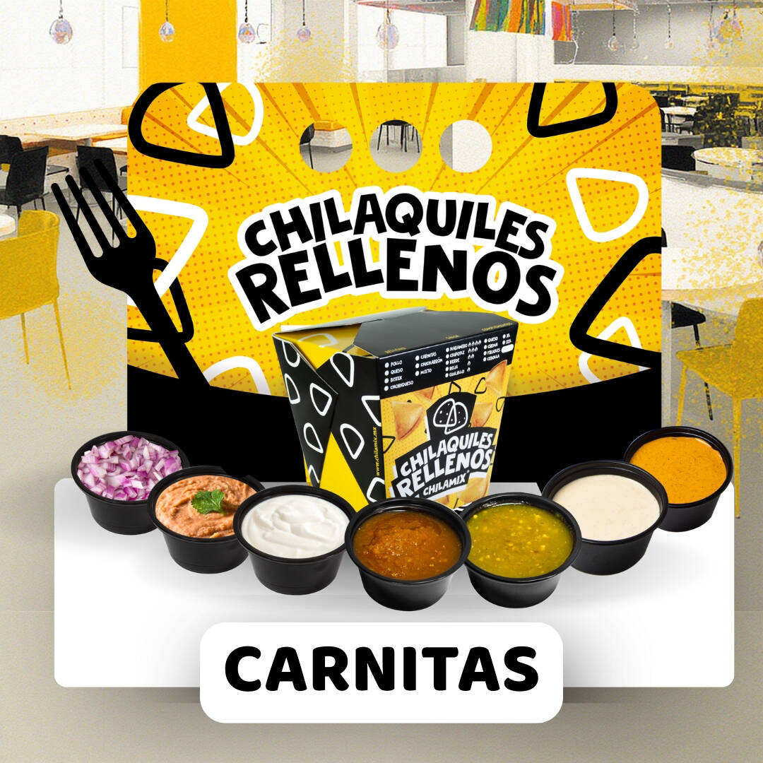 Chilaquiles Rellenos de Carnitas (15 Pzas)