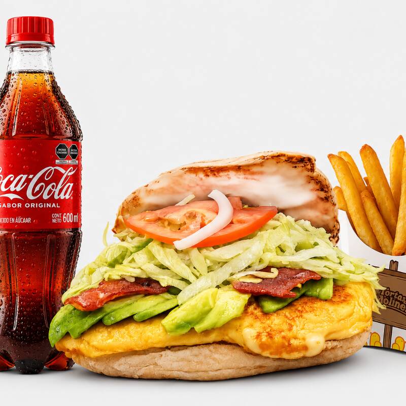 Combo Torta de Omelette con Queso