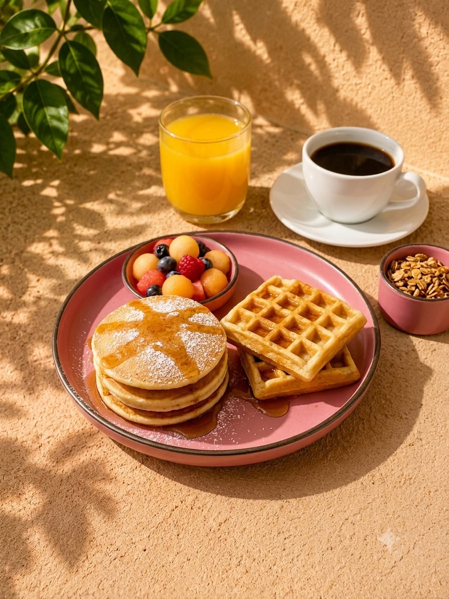 Combo Hot Cakes o Waffles
