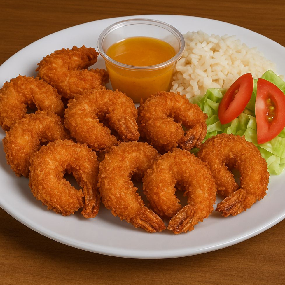 CAMARONES EMPANIZADOS CON COCO