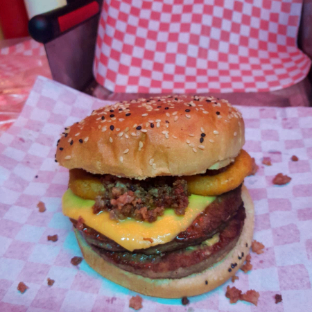 Western Bacon Doble Con Papas