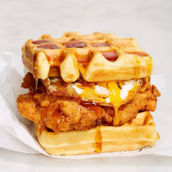 Chicken Waffle Sandwick