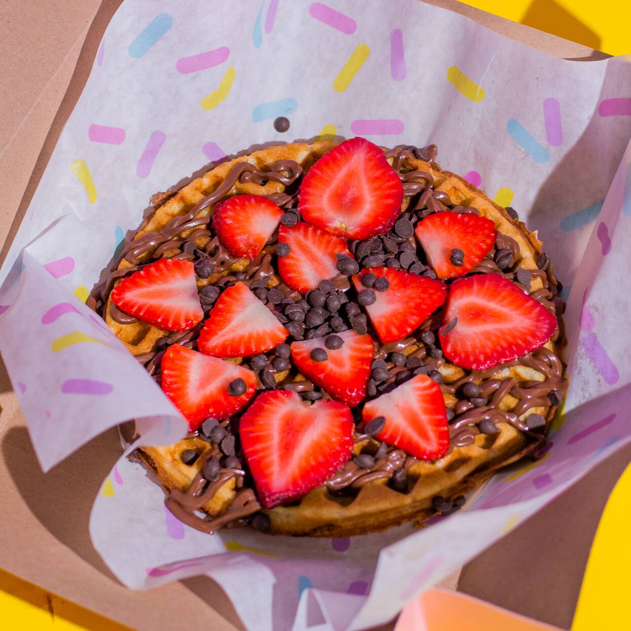 Waffle Fresa Nutella