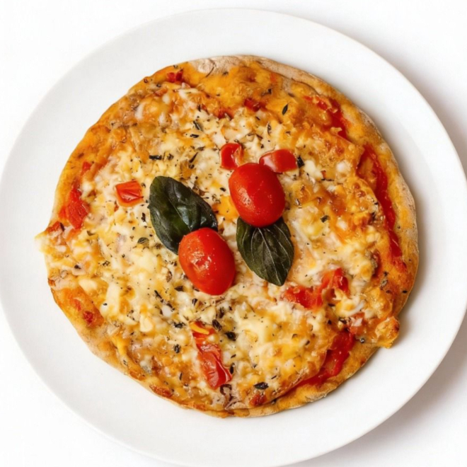Clássica, saborosa e feita com ingredientes selecionados! Nossa Mini Pizza Integral de Marguerita combina massa integral macia com mussarela, ricota, tomates frescos e ervas aromáticas, garantindo sabor e equilíbrio em cada mordida. Produto integral, ️ Zero açúcar, ️ Sem conservantes e️ Ultracongelado A️tenção! Contém glúten e lactose.