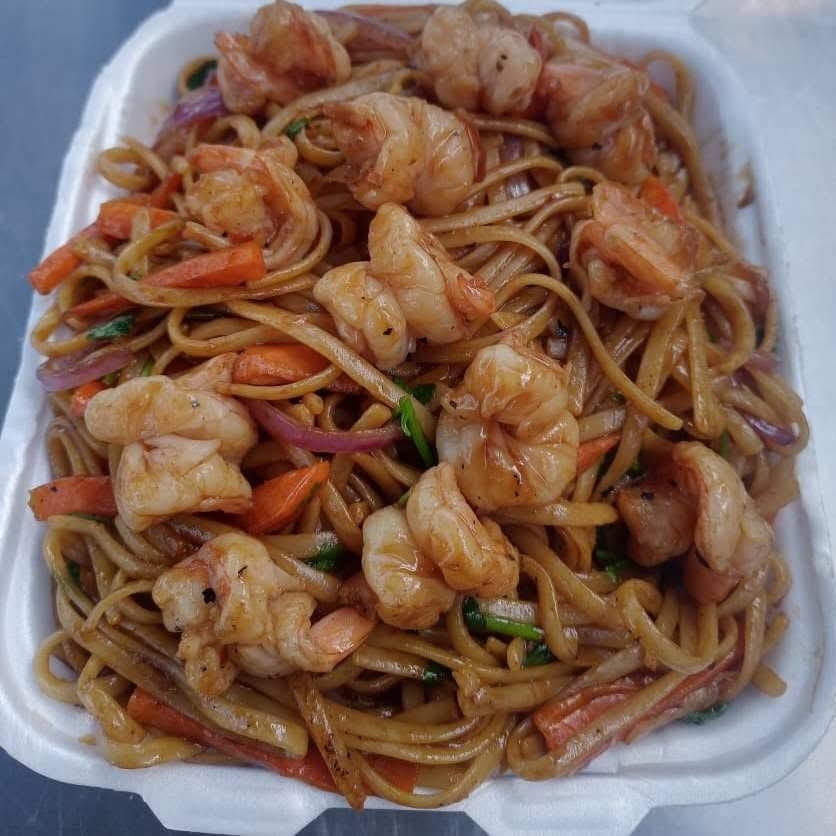 Chow Mein de Camarones