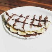 Tapioca de Chocolate c/ Banana.