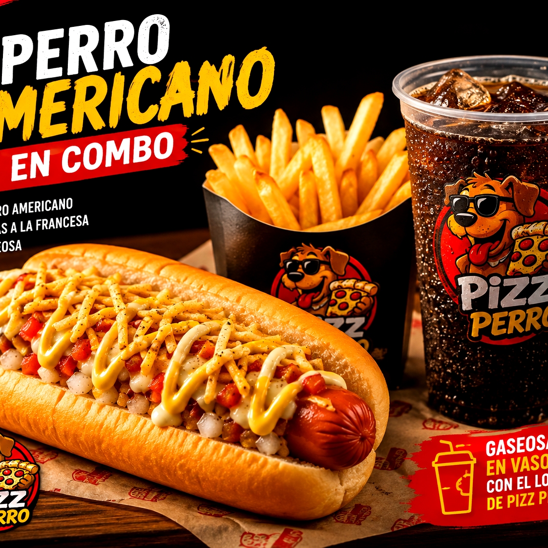 Perro Americano en Combo