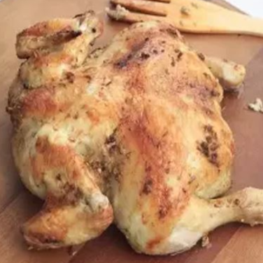 Gallina asada completa