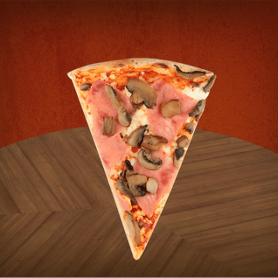 Reb Pizza Jamón con Champiñones+papas