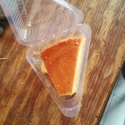 Rebanada de flan napolitano