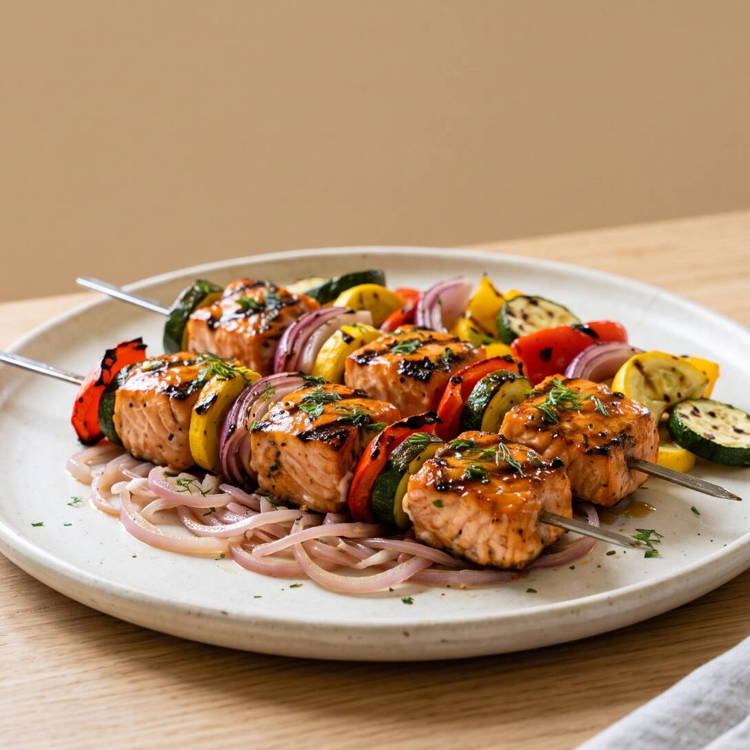 SALMÓN SHISH KEBAB SIN COMPLEMENTOS