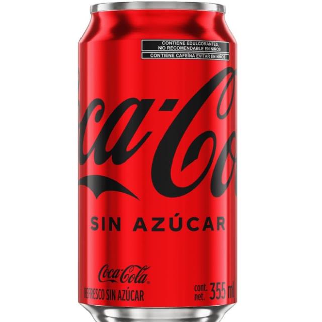 Coca Cola Sin Azúcar 355 ml