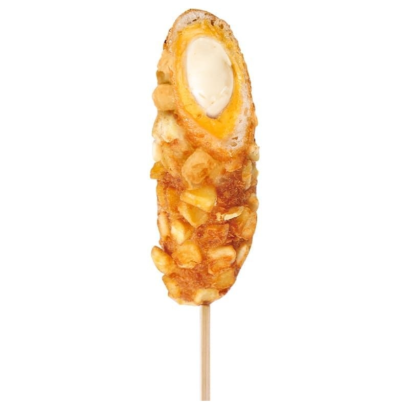 Corndog Mozzarella y Cheddar más Tp. Papas Fritas